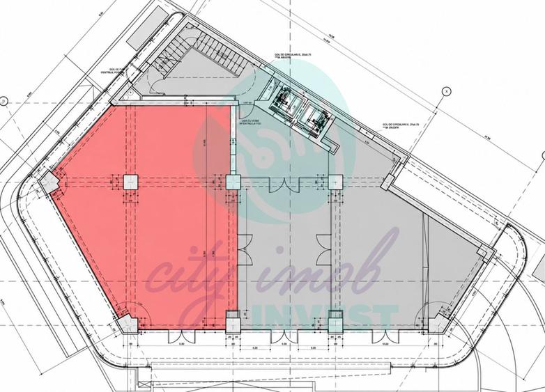 Showroom / Spațiu 145 mp, fațadă sticlă | Ultracentral – Unirii