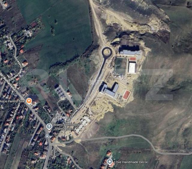 Teren cu panorama - 2900 mp -Borhanci Hub Educational - intravilan, PUZ in lucru - 2