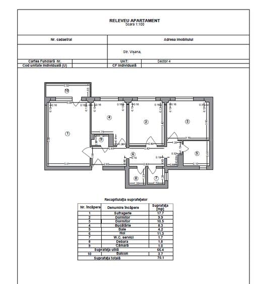 Apartament 3 Camere Tineretului | 2 Bai | Bloc 1980 | Necesita Renovare |
