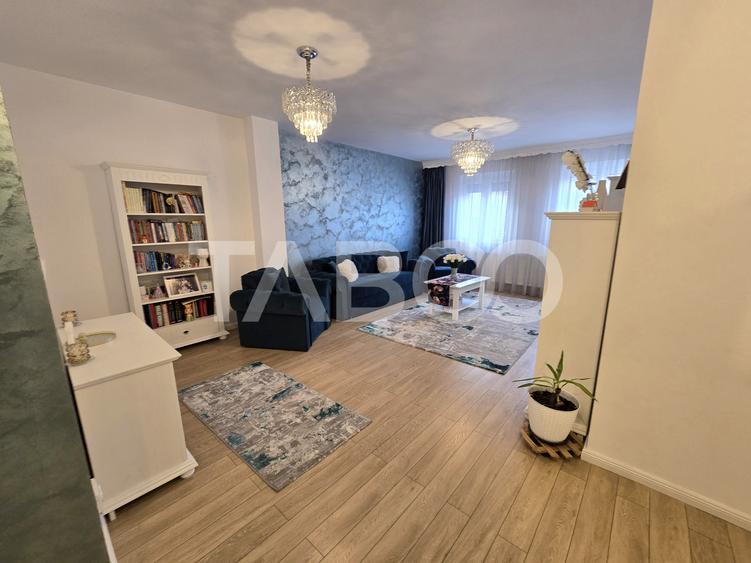 Casa mobilata de vanzare 150 mpu teren 450 mp garaj Piata Cluj Sibiu