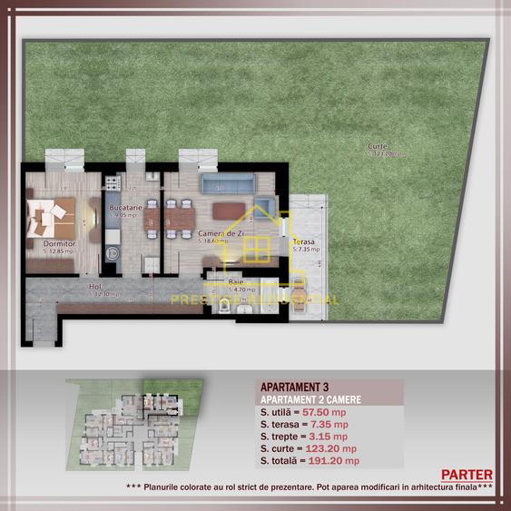 2 Camere /Boutique /191mp /Curte /Titan-Pallady