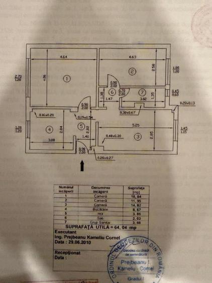 Apartament 3 camere  decomandat  Bolintineanu-Sebastian