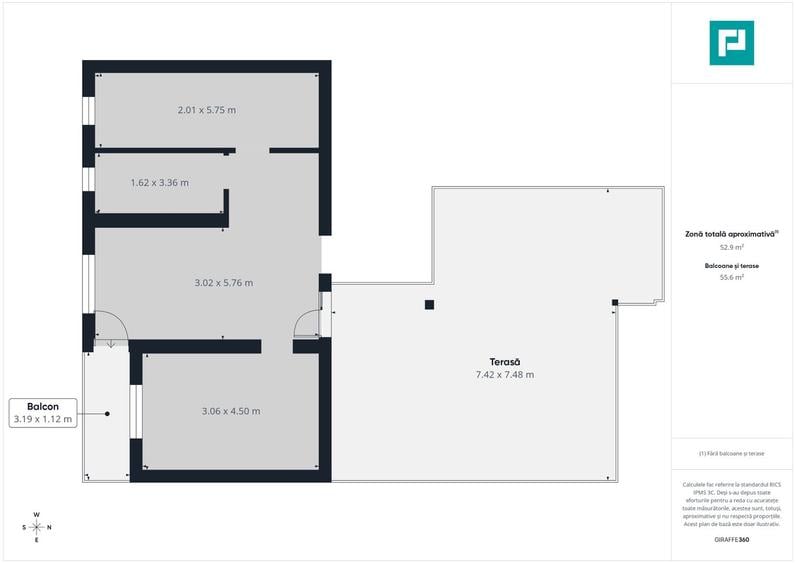 Penthouse cu terasă generoasă, în centrul Chișodei