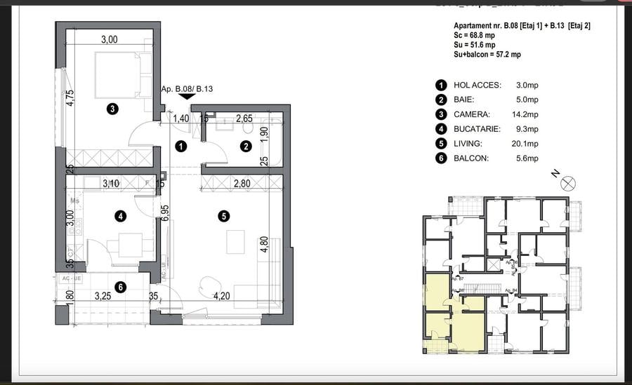 Apartment bloc nou cu lift si loc de parcare inclus
