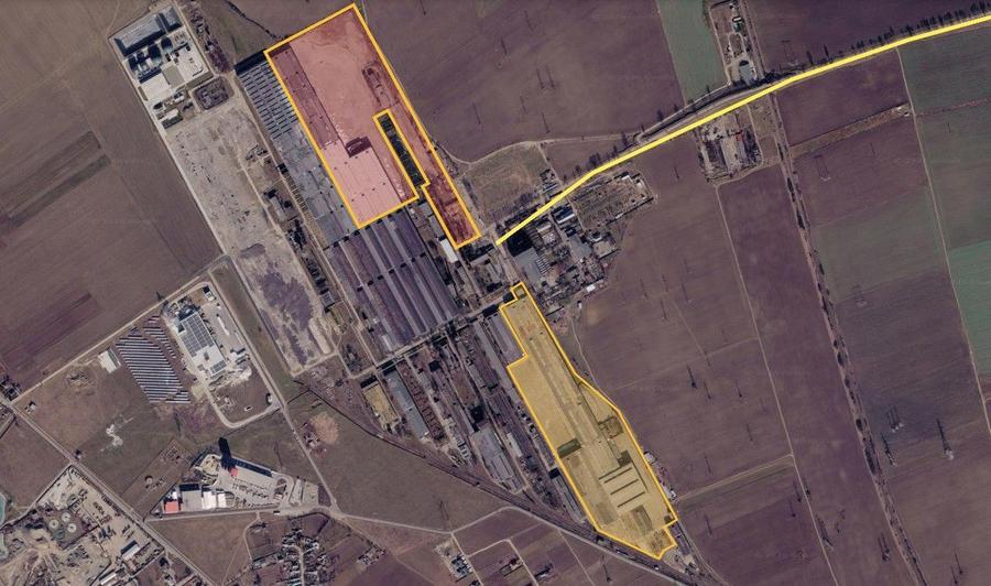 Hală Industrială 16.697 mp, intravilan, H 16 m, Cale Ferată, langa A7
