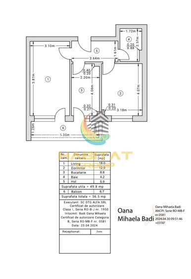 Vanzare Apartament 2 Camere 56.50mp Parcare Inclusa Berceni - 1