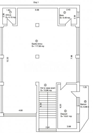 Spatiu de birouri de inchiriat 150 mp utili zona Valea Aurie