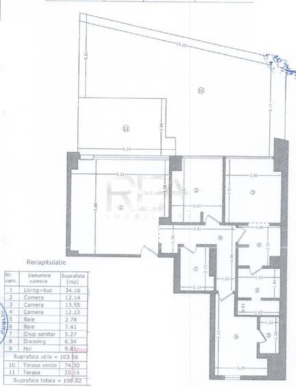 4 camere Ultracentral decomandat,centrală,parcare,an 2023, 198 mp,boxă