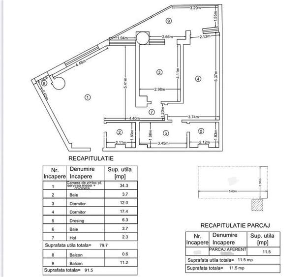 REVANZARE! Apartament INTABULAT, 3 camere, Tatarasi, bloc nou - 19