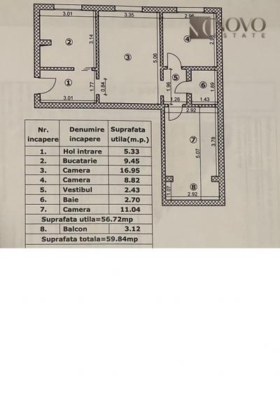 Apartament 3 Camere | Metrou 1 Decembrie 1918 | Centrala Proprie