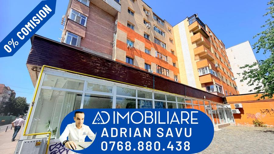 SPAȚIU COMERCIAL DE ÎNCHIRIAT – | 250 MP | VITRINĂ 15 ML | 0% COMISION