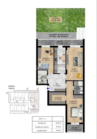 Apartament 3 Camere Cu Gradina 44 MP Theodor Pallady Nicolae Teclu - 2
