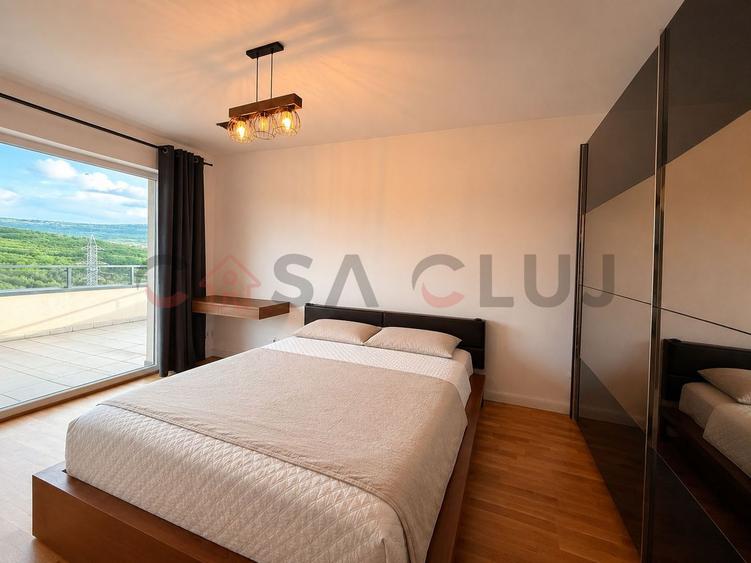 Apartament cu 3 camere, terasa 70mp, vedere panoramica