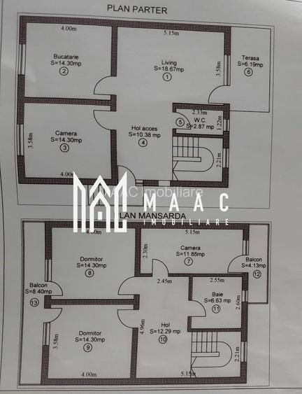 Casă individuală I 120mpu I 5 camere I Curte 300mp I Cristian - 10