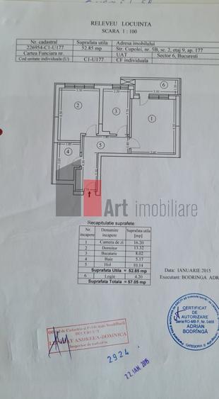 Oferim  spre vanzare ap de 2 camere, Lujerului, Bloc nou  Parcul Liniei