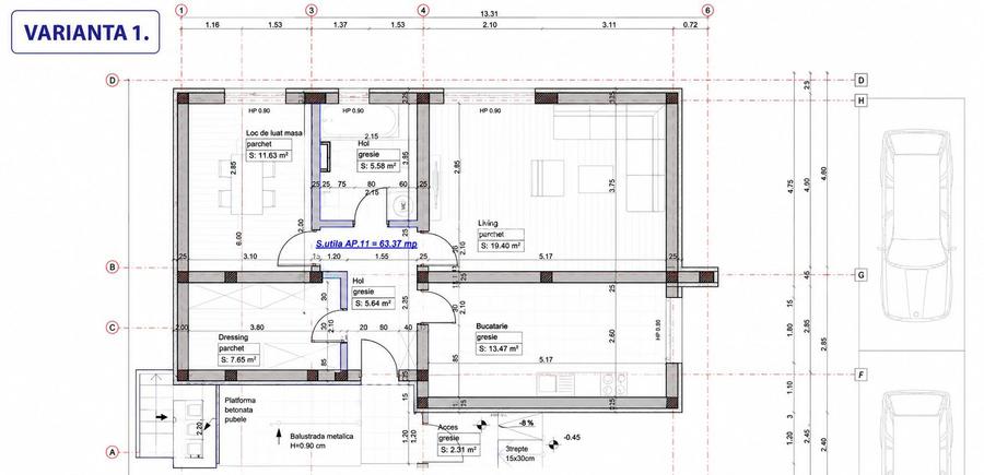 COMISION 0%|Apartament 2 camere | 53,87 mp | Giroc | Parcare Inclusa - 7