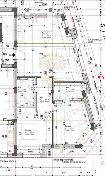 Central apartament 3 cam +parcare constr 2026 langa parc