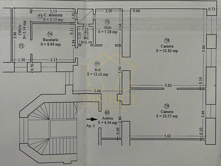 Apartament deosebit cu 2 camere, 95mp | Piata Unirii