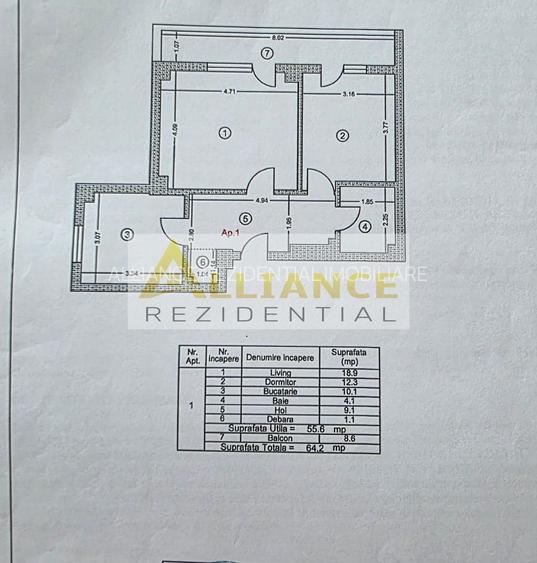 5 minute de metrou - 2 camere Decomandat - 10
