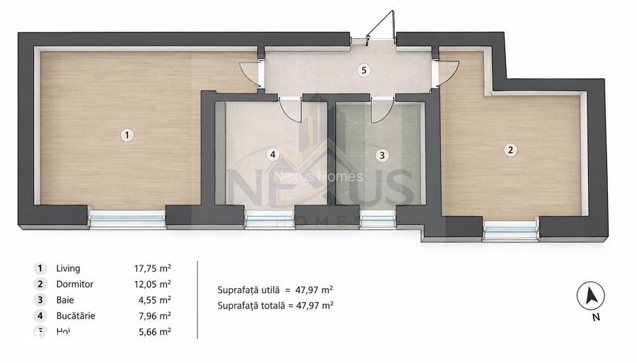 Apartament 2 camere| Parcare | Metrou Dimitrie Leonida 10 minute - 10