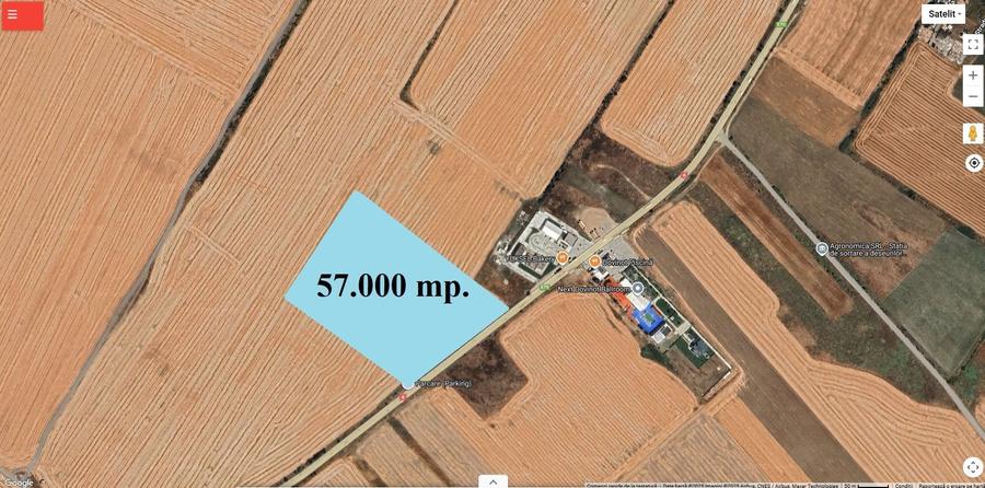 5,7 Ha. vav de Dovinot - Mihailesti, teren intravilan cu deschidere la DN6