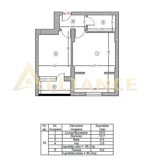 Metrou Berceni,  Biruintei, studio mobilat cu balcon