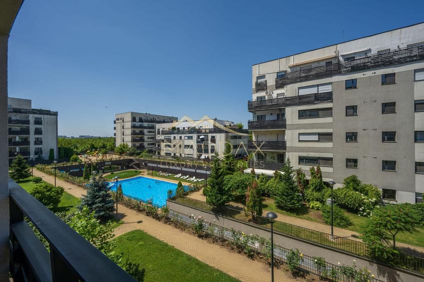 3 Camere | 77 mp Utili | Boxă Inclusă | Piscină & Fitness | Lângă Pădurea Băneas