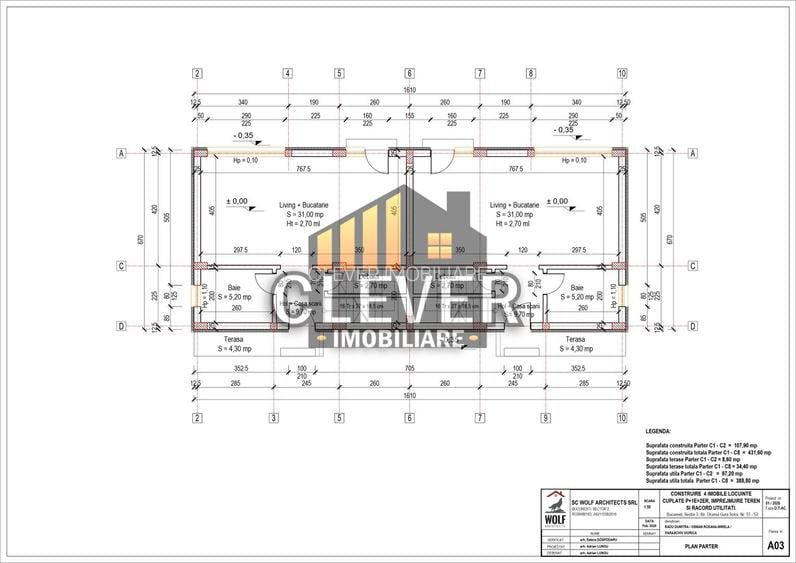 Vila duplex 4 camere,2 parcari , 132 mp utili, Metrou Teclu, Sector 3 - 1