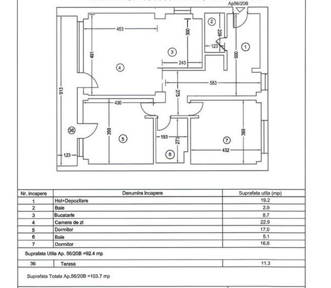 Apartament 3 camere zona Dacia / parcare subterana inclusa / Constanta