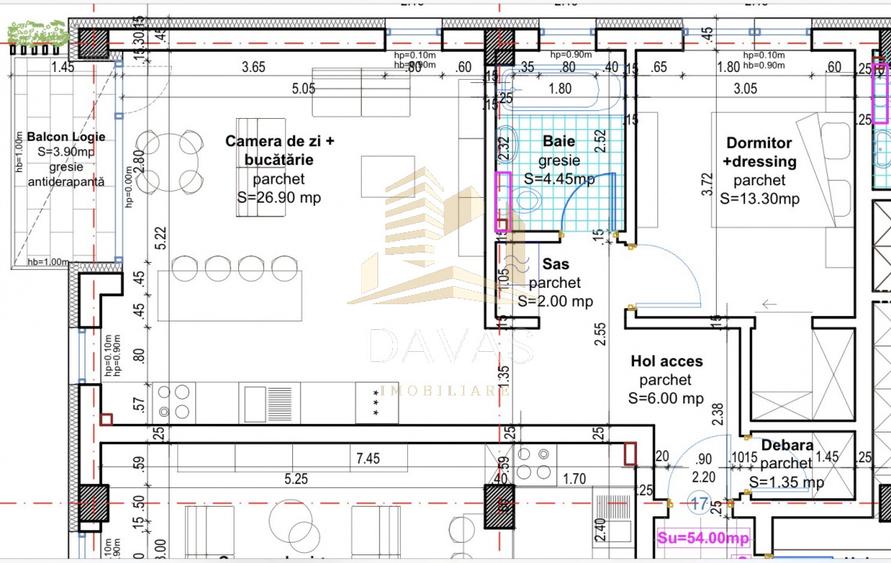 Apartament în bloc Nou de 2 camere - Parcare | Baciu