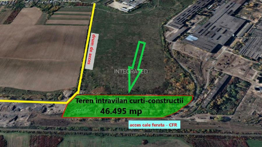 Teren industrial 46.495 mp - zona mall Dambovita - Combinat-Targoviste - 2