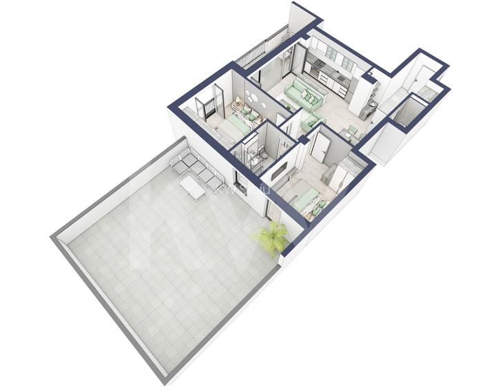Apartament 3 camere, etaj 1, intabulare vara 2026 - 2