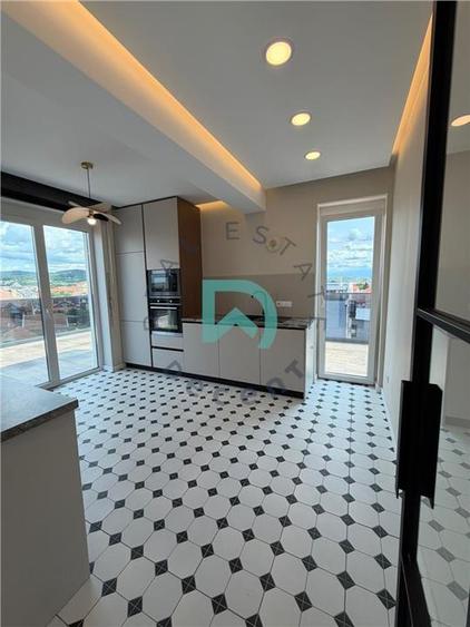 Penthouse 4 camere, 3 bai, 120 mp, Terasă 88 mp, Prima Închiriere | Pr