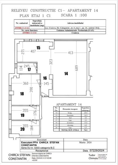 Apartament de lux 2 camere 77 mp zona centrala - 16