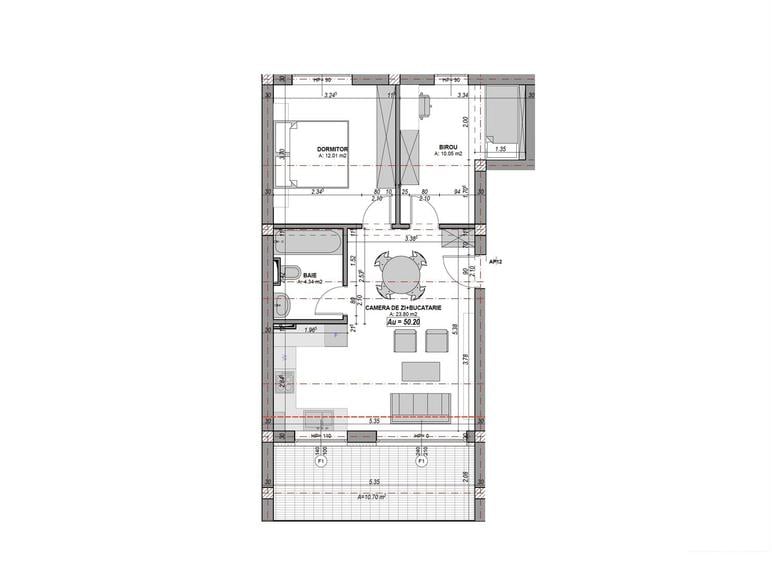 Apartament 3 camere | balcon orientare SUD | finisat la cheie