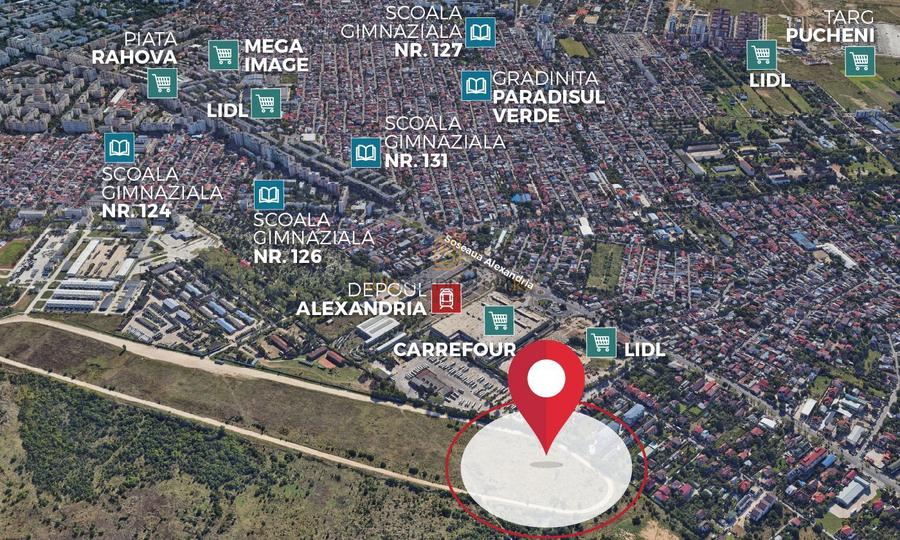Teren cu autorizatie de constructie, 6226mp, Sos.Alexandriei, Sector 5