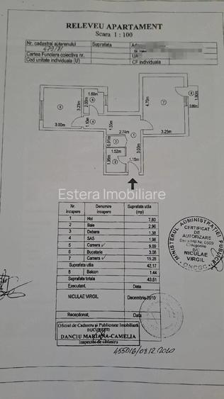APARTAMENT DE VÂNZARE CU DOUĂ CAMERE IN ZONA DRUMUL TABERI SEC.6 - 1