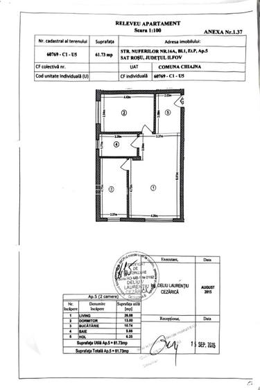 De vanzare Apartament 2 camere Rezidential Apusului - Rosu /1 loc de parcare - 10