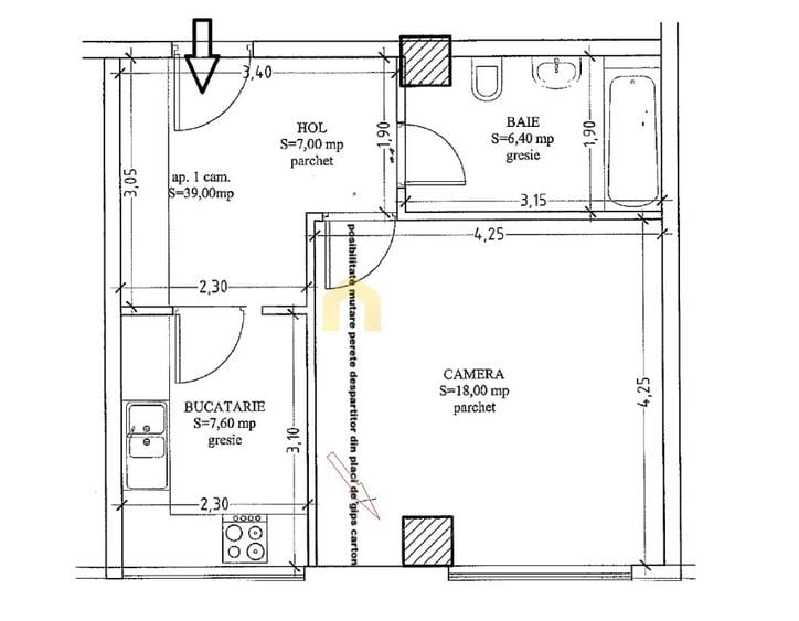 Vanzare apartament Cluj - zona Pta 1 Mai - Rivus