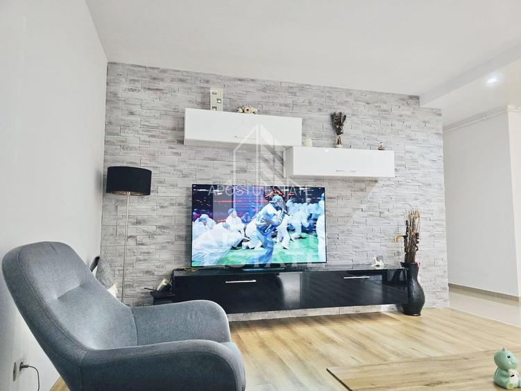 Apartament cu 3 camere si 2 bai, mobilat si utilat in Giroc la parter. - 2