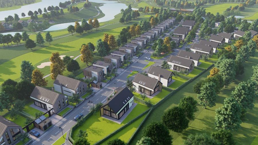 Vile in stil scandinav, asezate in peisajul unic al terenului de golf din Snagov