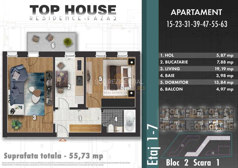 Apartament 2 camere decomandat, imobil nou, stradal Bd Metalurgiei - 1