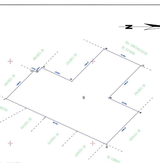Teren aproape de Leroy Merlin, îngradit, 2.376 m² in – cu toate utilitățile