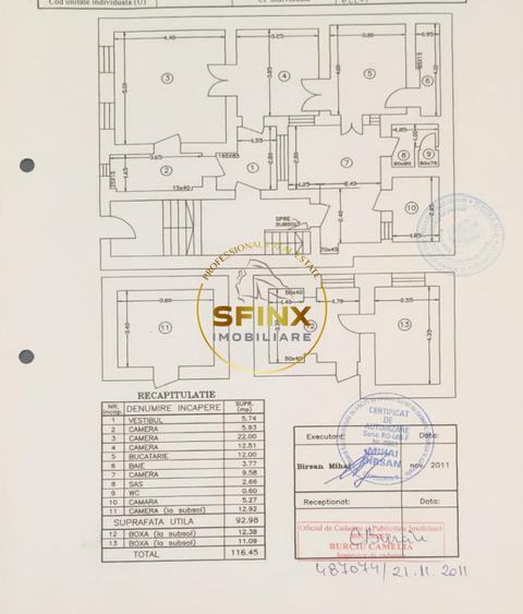 Inchiriere apartament 4 camere Cal. Victoriei pretabil birou