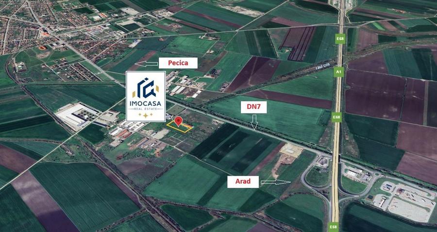 Pecica Jud. Arad Teren Extravilan zona in dezvoltare Vecinatate A1