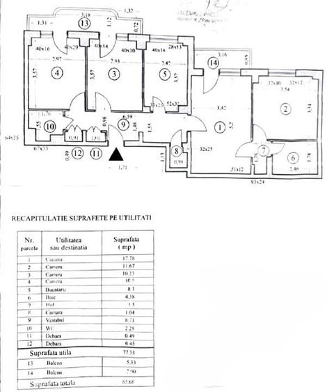 Apartament 4 camere  semidecomandat – Rahova - Margeanului