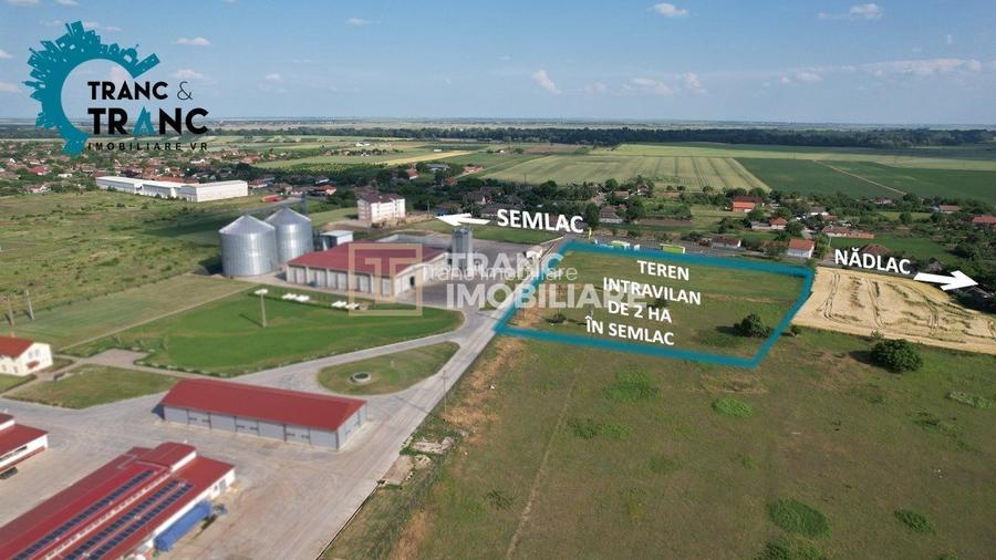 Teren intravilan pretabil parc fotovoltaic, de 2 ha în Semlac(ID: 22376) - 2