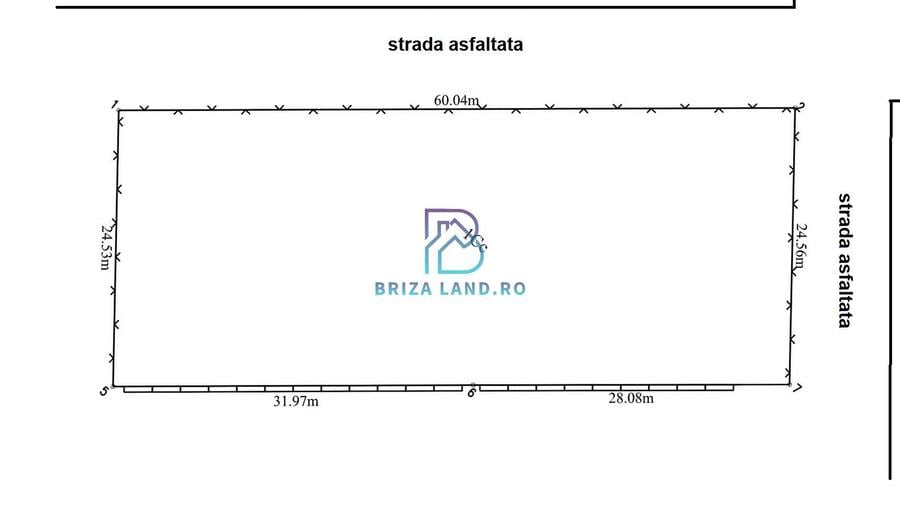 Straulesti, suprafata 1472mp, des. dubla 60m x 24.5m toate utilitatile