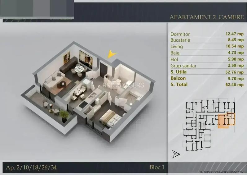 APARTAMENT 2 CAMERE DECOMANDAT METROU NICOLAE TECLU - 15