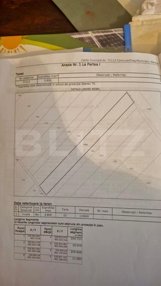 Teren extravilan – 3.800 mp, zona Mănești, deschidere 20 m la drum